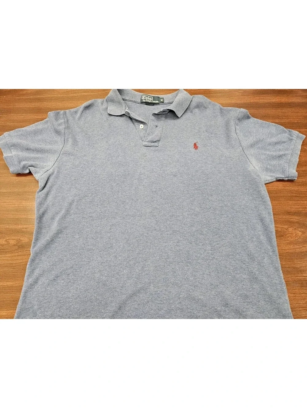 Medium Blue Polo Ralph Lauren Men's Classic Fit Polo Shirt with Embroidered Pony